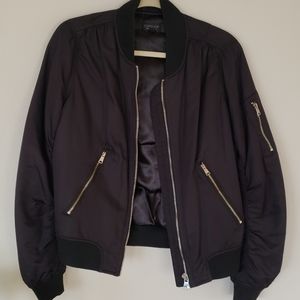 Topshop Black Bomber Jacket